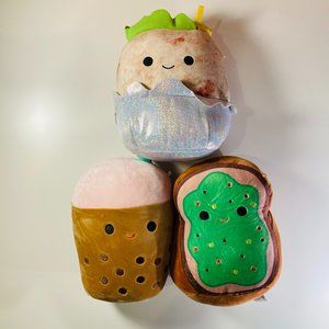 8" Food Bundle Squishmallow Kellytoy NWT Plush